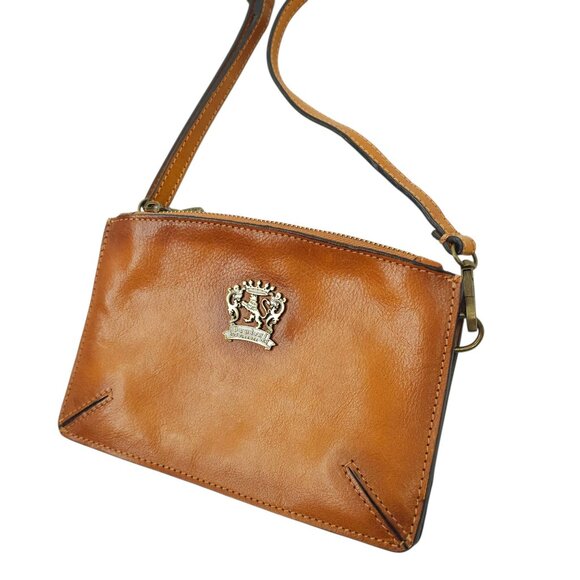 Pratesi Firenze Leather Crossbody Bag Small Brown Italian Handbag 8.5x5.5 Purse - Picture 15 of 15